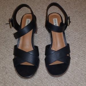 Black strappy sandals